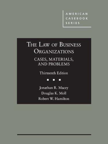 Stock image for The Law of Business Organizations, Cases, Materials, and Problems (American Casebook Series) for sale by Goodwill Books