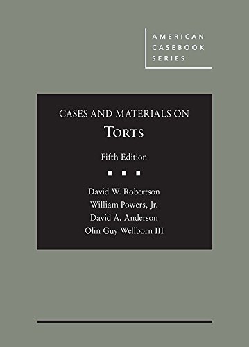 Stock image for Cases and Materials on Torts (American Casebook Series) for sale by HPB-Red