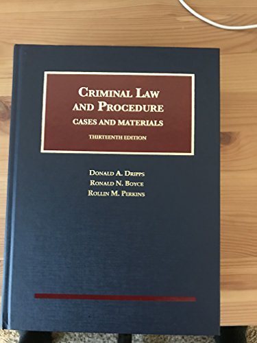 Stock image for Criminal Law and Procedure, Cases and Materials (University Casebook Series) for sale by BooksRun