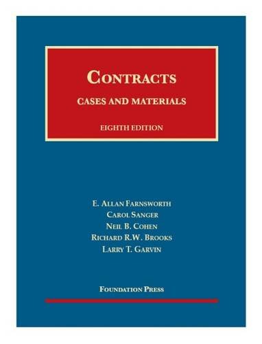 9781634609555: Cases and Materials on Contracts, 8th - CasebookPlus (University Casebook Series)