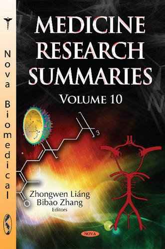 9781634639156: Medicine Research Summaries: Volume 10 (with Biographical Sketches)