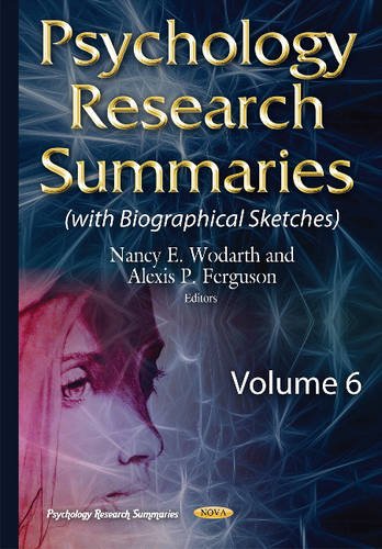 9781634834742: Psychology Research Summaries: Volume 6