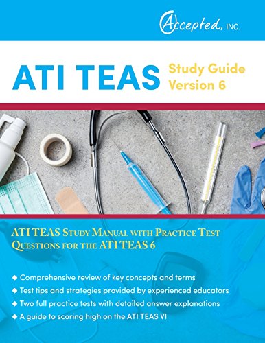 Stock image for ATI TEAS Study Guide Version 6: ATI TEAS Study Manual with Practice Test Questions for the ATI TEAS 6 for sale by SecondSale