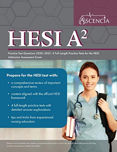 Beispielbild fr HESI A2 Practice Test Questions 2020-2021: 4 Full-Length Practice Tests for the HESI Admission Assessment Exam zum Verkauf von BooksRun