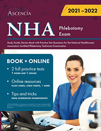 9781635309546: NHA Phlebotomy Exam Study Guide: Review Book with Practice Test Questions for the National Healthcareer Association Certified Phlebotomy Technician Examination