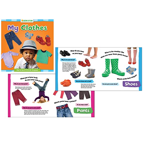 9781635601756: GARDNER PUBLISHING & DISTRIBUTION Grow with STEAM Board Book, My Clothes