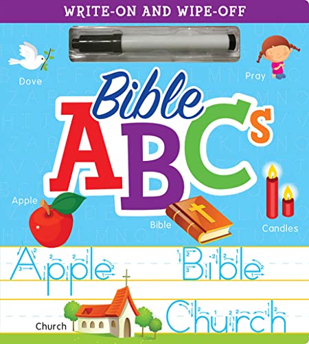 Stock image for Bible ABCs Write-On Wipe-Off Book w/Marker: Celebrate the Bible and Learn the Alphabet (Bible Write-On and Wipe-Off) for sale by Orion Tech