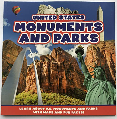 Beispielbild fr USA monuments and parks: learn about US monuments and parks with maps and fun facts zum Verkauf von Once Upon A Time Books