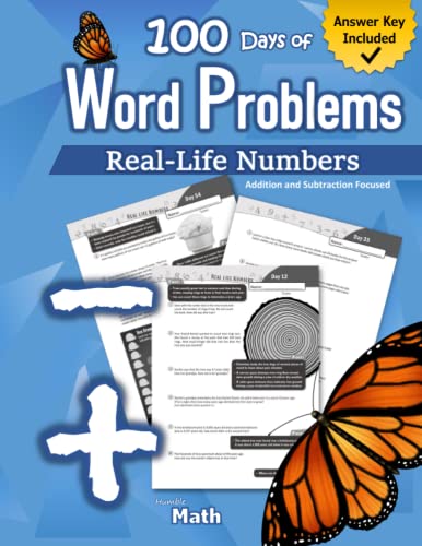 9781635783414: Humble Math – Word Problems: 2nd Grade / 3rd Grade (Ages 7-9) Addition and Subtraction Focused: Real-Life Numbers and Daily Practice Questions ... to make story problems fun for students.