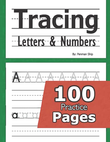 Beispielbild fr Tracing Letters and Numbers : 100 Practice Pages: Workbook for Preschool, Kindergarten, and Kids Ages 3-5 zum Verkauf von WorldofBooks