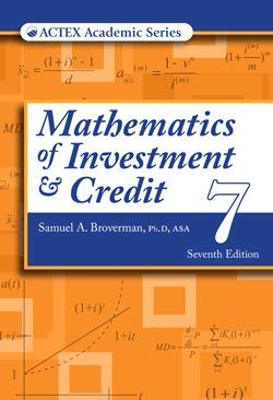 Imagen de archivo de Mathematics of Investment and Credit a la venta por Textbooks_Source