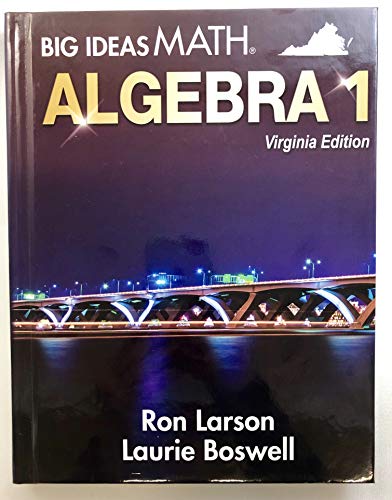 Beispielbild fr Big Ideas Math, Algebra 1, Virginia edition. zum Verkauf von BooksRun