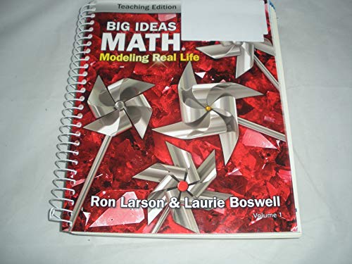 Stock image for Big Ideas Math: Modeling Real Life - Grade 1 Teaching Edition Volume 2 for sale by Allied Book Company Inc.