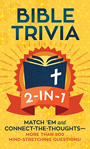 Beispielbild fr Bible Trivia 2-in-1: Match   Em and Connect-the-Thoughts  More Than 800 Mind-Stretching Questions! zum Verkauf von BooksRun