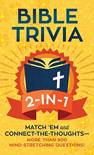 9781636091228: Bible Trivia 2-in-1: Match ’Em and Connect-the-Thoughts―More Than 800 Mind-Stretching Questions!
