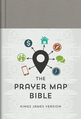 Stock image for The KJV Prayer Map® Bible [Gray Weave] for sale by HPB-Blue