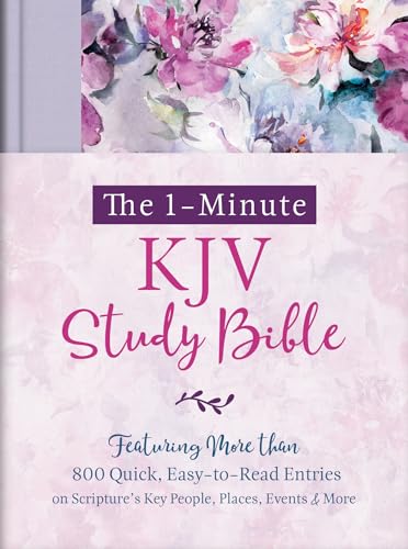 Stock image for The 1-minute KJV Study Bible: King James Version, Lavender Petals for sale by Revaluation Books