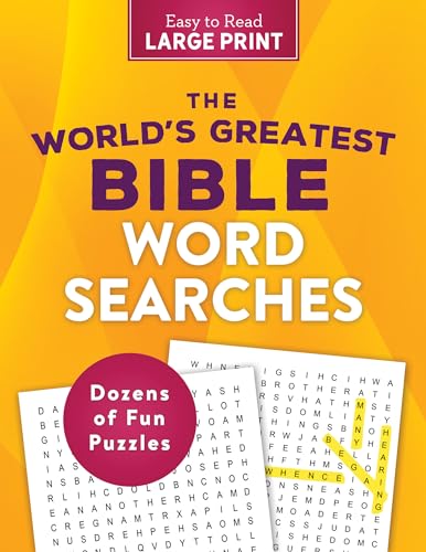 Stock image for The World's Greatest Bible Word Searches Large Print for sale by GF Books, Inc.