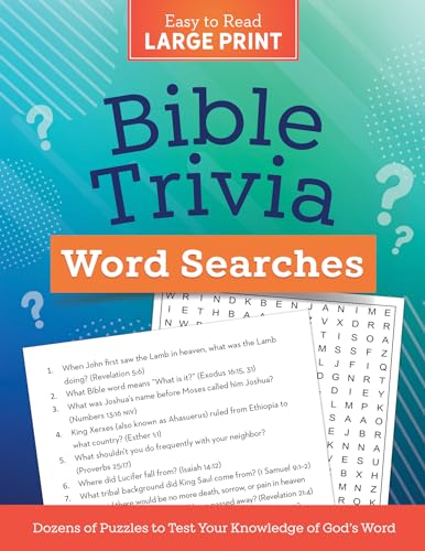 Imagen de archivo de Bible Trivia Word Searches Large Print a la venta por PBShop.store US