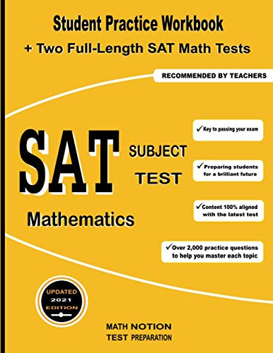 Immagine dell'editore per SAT Subject Test Mathematics: Student Practice Workbook + Two Full-Length SAT Math Tests venduto da California Books