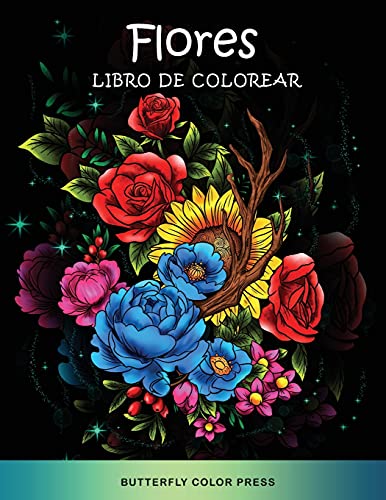 Imagen de archivo de Flores Libro de Colorear: Libro de Colorear con Diseos Fantsticos para Adultos (Spanish Edition) a la venta por Big River Books