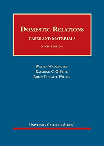 Stock image for Domestic Relations, Cases and Materials (University Casebook Series) for sale by BooksRun