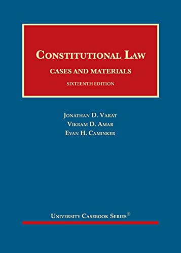 Stock image for Constitutional Law, Cases and Materials - CasebookPlus (University Casebook Series) for sale by BarristerBooks