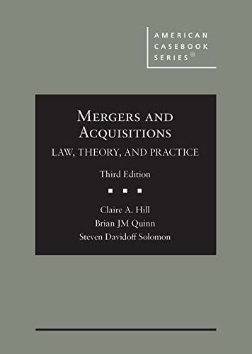 Beispielbild fr Mergers and Acquisitions: Law, Theory, and Practice (American Casebook Series) zum Verkauf von BooksRun
