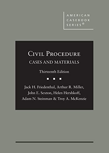 Beispielbild fr Civil Procedure: Cases and Materials (American Casebook Series) zum Verkauf von BooksRun
