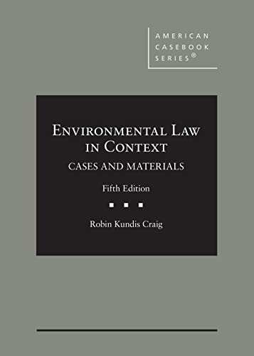 Stock image for Environmental Law in Context for sale by PBShop.store US