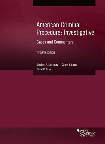 Stock image for American Criminal Procedure, Investigative: Cases and Commentary (American Casebook Series) for sale by BookHolders
