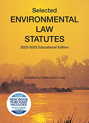 Beispielbild fr Selected Environmental Law Statutes, 2022-2023 Educational Edition (Selected Statutes) zum Verkauf von BooksRun