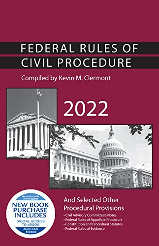 Stock image for Federal Rules of Civil Procedure and Selected Other Procedural Provisions, 2022 (Selected Statutes) for sale by BooksRun