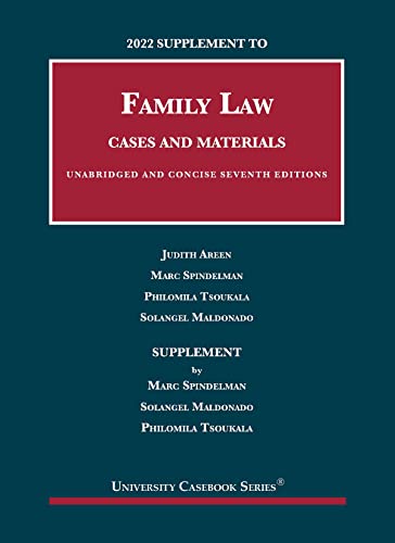 Stock image for 2022 Supplement to Family Law, Cases and Materials, Unabridged and Concise, 7th (University Casebook Series) for sale by ZBK Books