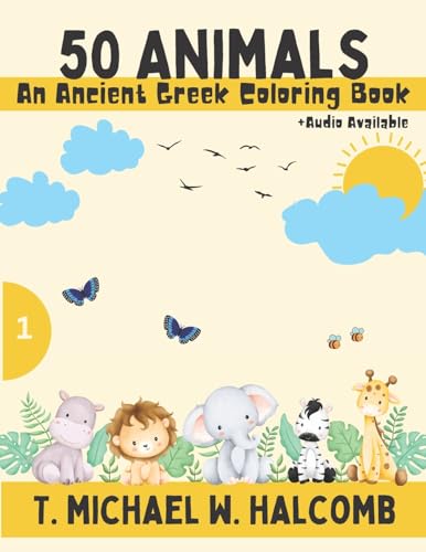 Beispielbild fr 50 Animals: An Ancient Greek Coloring Book (AGROS) zum Verkauf von GF Books, Inc.