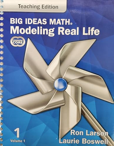 Stock image for Big Ideas Math: Modeling Real Life, Grade 1, Volume 1, Common Core Edition, Teaching Edition, c. 2022, 9781637085318, 1637085311 for sale by Walker Bookstore (Mark My Words LLC)