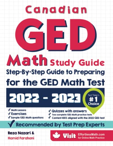 Stock image for Canadian GED Math Study Guide: Step-By-Step Guide to Preparing for the GED Math Test for sale by Book Deals