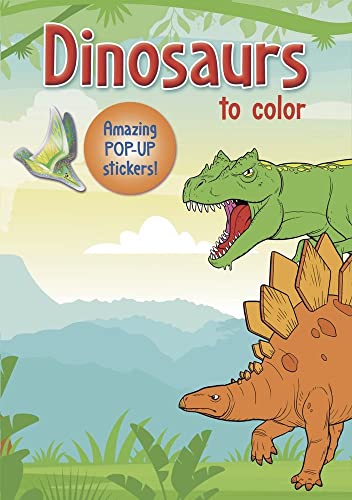 Imagen de archivo de Dinosaurs to color: Amazing Pop-up Stickers a la venta por HPB-Diamond