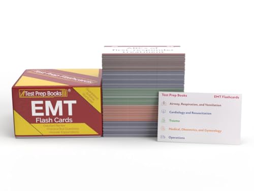9781637755617: NREMT Exam Flashcards: EMT Flash Cards Study Guide and Practice Questions for the Emergency Medical Technician Exam [Full Color Cards]