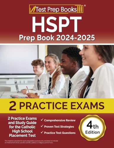 Stock image for HSPT Prep Book 2023-2024: 2 Practice Exams and Study Guide for the Catholic High School Placement Test [4th Edition] for sale by SecondSale