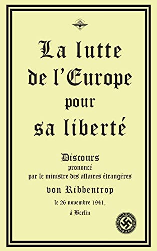 Imagen de archivo de La lutte de l'Europe pour sa libert -Language: french a la venta por GreatBookPrices