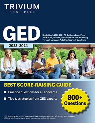 GED Study Guide 2023-2024 All Subje...