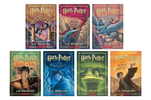 Imagen de archivo de 25 Year Anniversary Editon of Harry Potter Paperback Full Book Set Volumes 1-7 (Limited Edition, Original cover) a la venta por Grumpys Fine Books