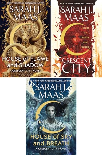 Imagen de archivo de Crescent City Series Set of 3 Books. House of Earth and Blood, House of Sky and Breath and House of Flame and Shadow a la venta por Book Deals