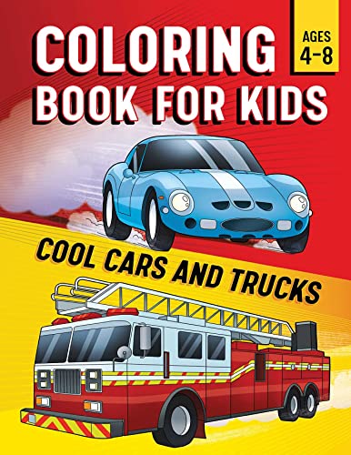 Beispielbild fr Coloring Book for Kids: Cool Cars & Trucks zum Verkauf von Books-FYI, Inc.