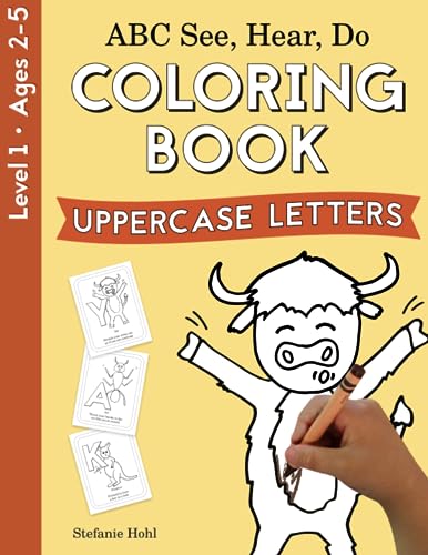 

ABC See, Hear, Do Level 1: Coloring Book, Uppercase Letters