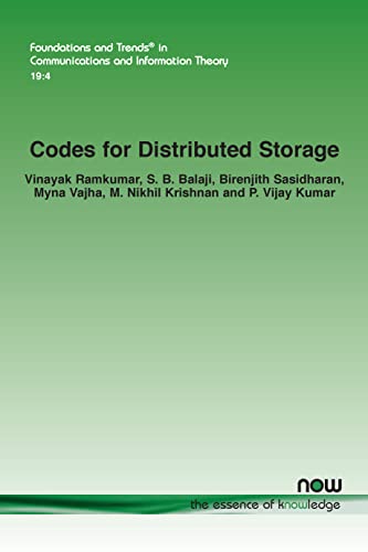 Stock image for Codes for Distributed Storage (Foundations and Trends(r) in Communications and Information) for sale by GF Books, Inc.