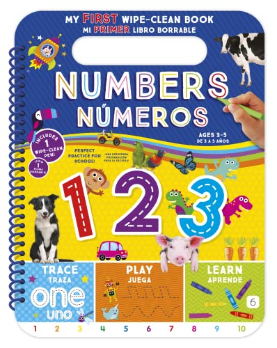 Stock image for My First Wipe-Clean Book: Numbers (Bilingual) (Multilingual Edition) for sale by Books Unplugged