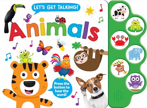 9781638543343: Let's Get Talking: Animals (6-button Sound Book)