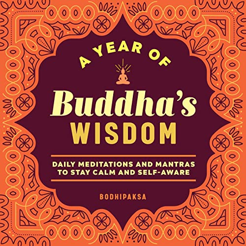 Stock image for A Year of Buddhas Wisdom: Daily Meditations and Mantras to Stay Calm and Self-Aware (A Year of Daily Reflections) for sale by Books-FYI, Inc.